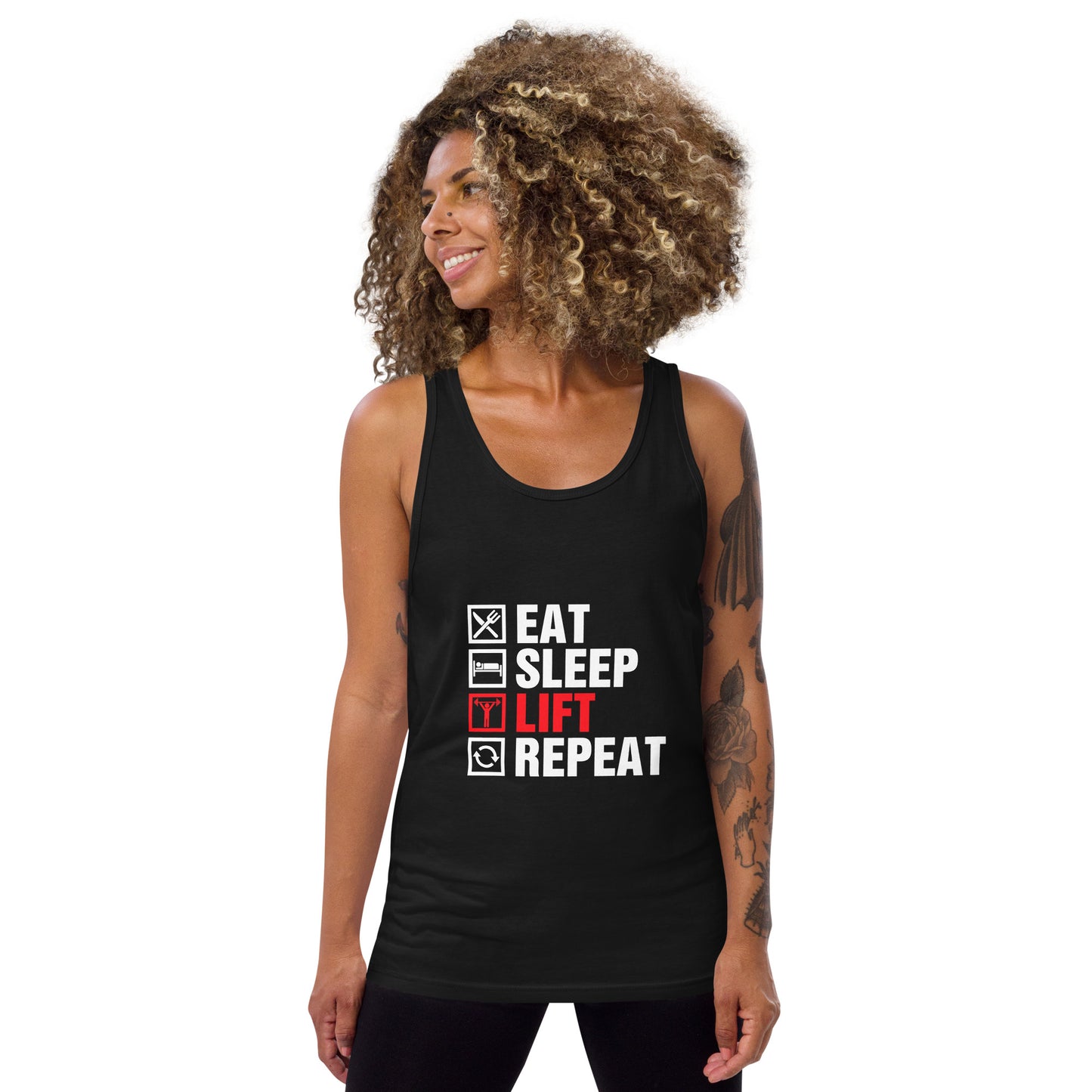 Eat, Sleep, Lift, Repeat - Tank Top