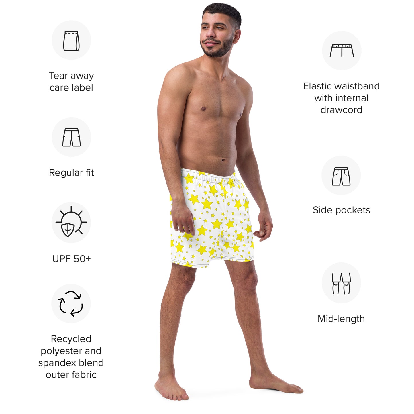 Star Swim Trunks