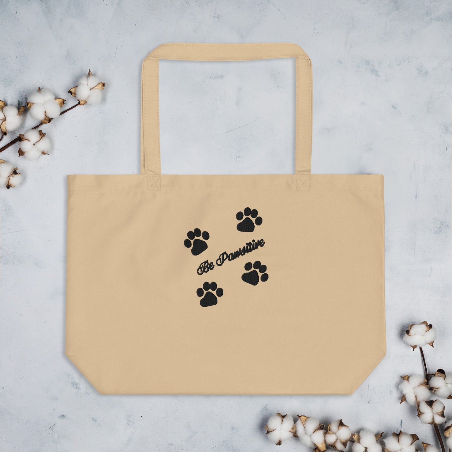 Be Pawsitive! - Large Tote