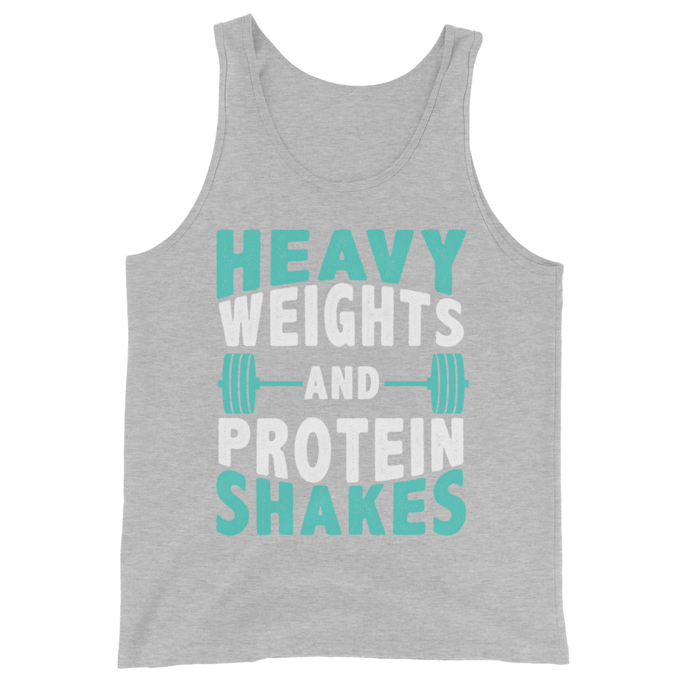 Heavy Weights and Protein Shakes - Tank Top