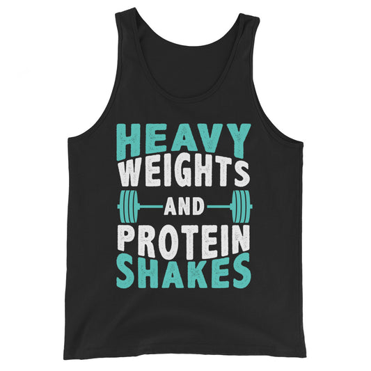 Heavy Weights and Protein Shakes - Tank Top