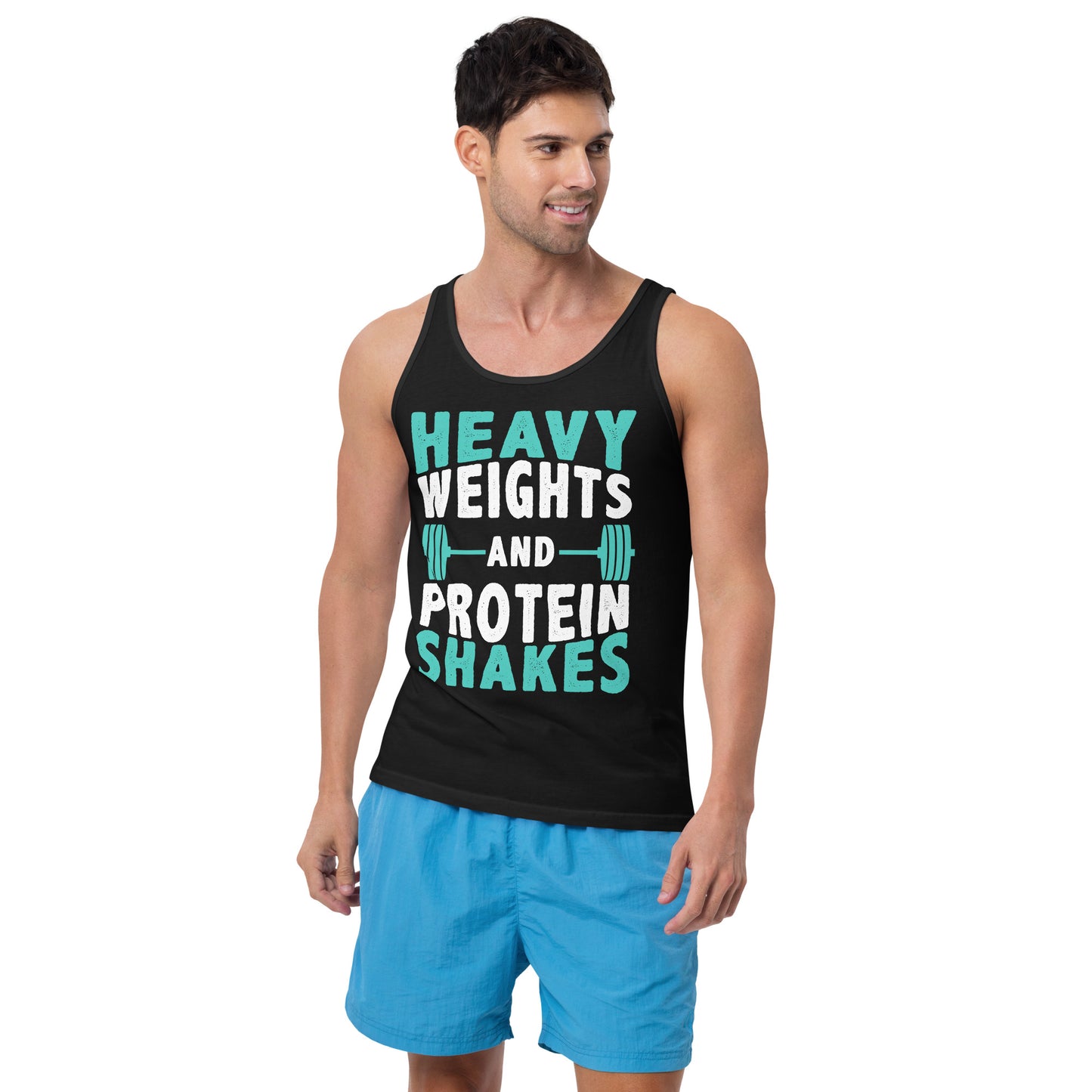 Heavy Weights and Protein Shakes - Tank Top