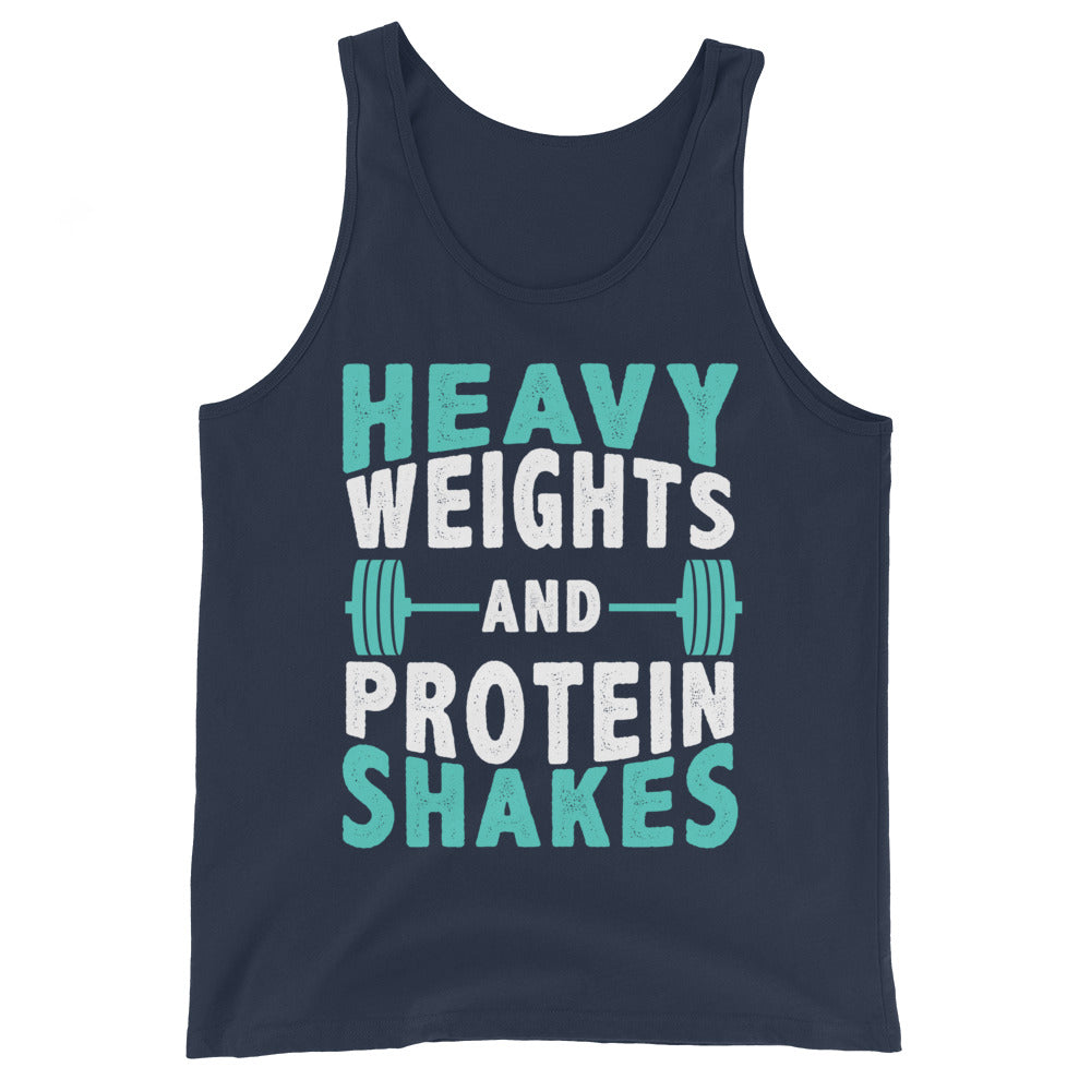 Heavy Weights and Protein Shakes - Tank Top