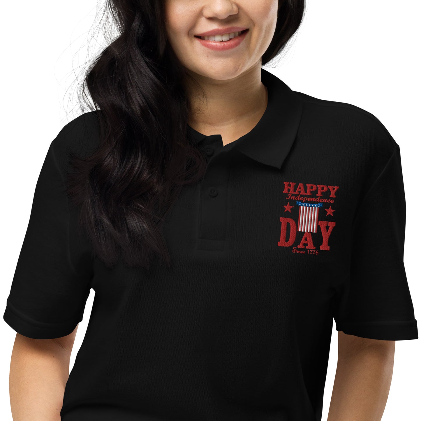 Independence Day Unisex Polo (Embroidered-Front)