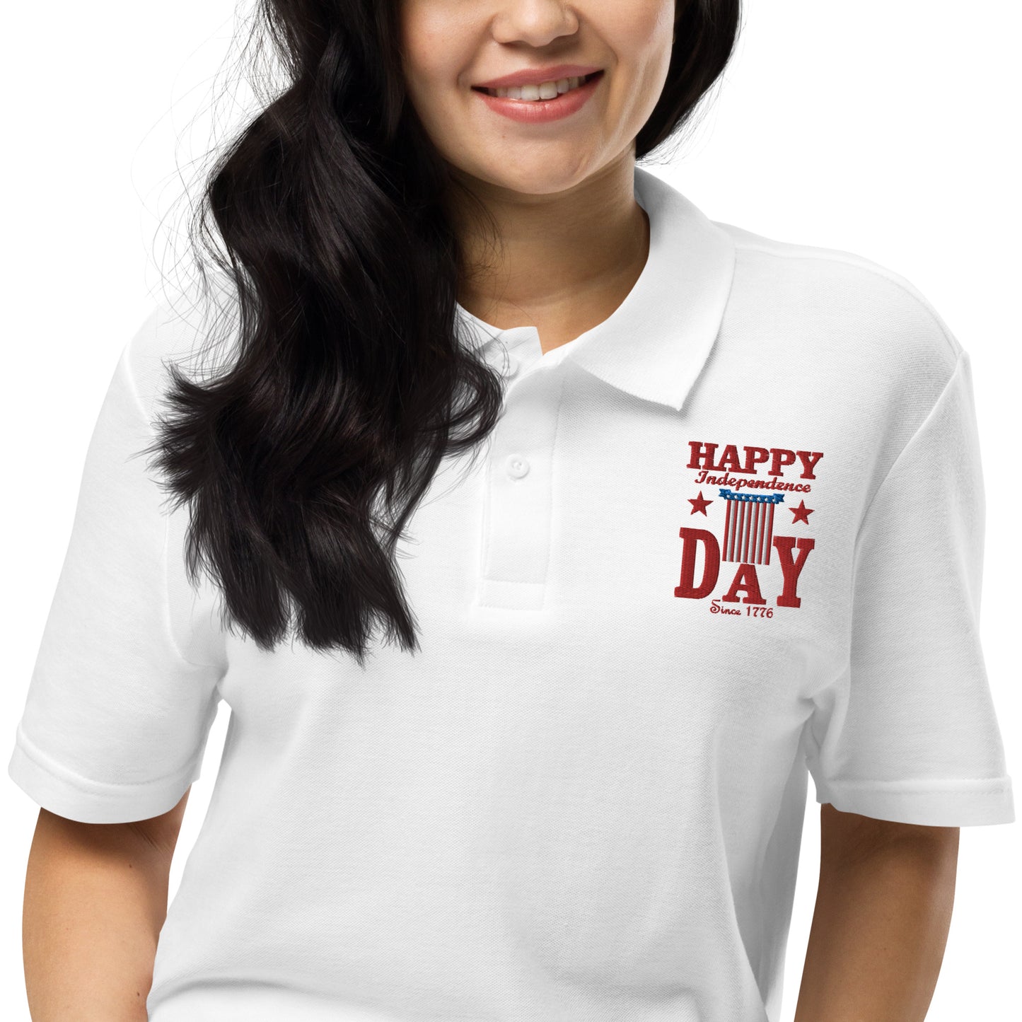 Independence Day Unisex Polo (Embroidered-Front)