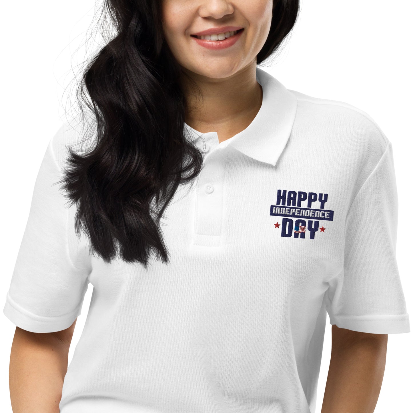 Independence Day Unisex Polo (Embroidered-Front)